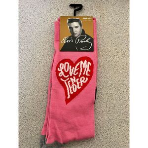 Official Elvis Presley Love Me Tender crew socks US 7-12 unisex men women new